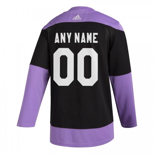 Men's Minnesota Wild adidas Black Hockey Fights Cancer Custom Practice Jersey Men's Minnesota Wild adidas Black Hockey Fights Cancer Custom Practice Jersey