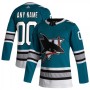 Men's San Jose Sharks adidas Teal 30th Anniversary Authentic Custom Jersey Men's San Jose Sharks adidas Teal 30th Anniversary Authentic Custom Jersey