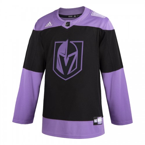 Men's Vegas Golden Knights adidas Black Hockey Fights Cancer Custom Practice Jersey Men's Vegas Golden Knights adidas Black Hockey Fights Cancer Custom Practice Jersey