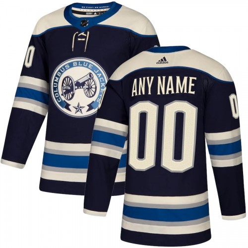 Men's Columbus Blue Jackets adidas Navy Authentic Alternate Custom Jersey Men's Columbus Blue Jackets adidas Navy Authentic Alternate Custom Jersey