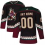 Men's Arizona Coyotes adidas Black Alternate Authentic Custom Jersey Men's Arizona Coyotes adidas Black Alternate Authentic Custom Jersey