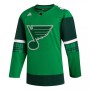 Men's St. Louis Blues adidas Green 2020 St. Patrick's Day Custom Jersey Men's St. Louis Blues adidas Green 2020 St. Patrick's Day Custom Jersey