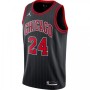 Men's Chicago Bulls Lauri Markkanen #24 Jordan Black 2020/21 Swingman Jersey-Statement Edition Men's Chicago Bulls Lauri Markkanen #24 Jordan Black 2020/21 Swingman Jersey-Statement Edition
