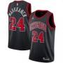 Men's Chicago Bulls Lauri Markkanen #24 Jordan Black 2020/21 Swingman Jersey-Statement Edition Men's Chicago Bulls Lauri Markkanen #24 Jordan Black 2020/21 Swingman Jersey-Statement Edition