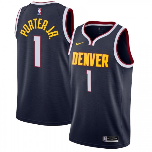 Men's Denver Nuggets Michael Porter Jr. #1 Nike Navy 2020/21 Swingman Jersey – Icon Edition Men's Denver Nuggets Michael Porter Jr. #1 Nike Navy 2020/21 Swingman Jersey – Icon Edition