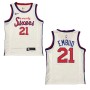 Men's Philadelphia 76ers Joel Embiid #21 White Hardwood Classics Finished Swingman Jersey Men's Philadelphia 76ers Joel Embiid #21 White Hardwood Classics Finished Swingman Jersey