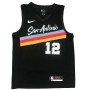 Men's San Antonio Spurs Lamarcus Aldridge #12 Nike Black 20/21 Swingman Jersey - City Edition Men's San Antonio Spurs Lamarcus Aldridge #12 Nike Black 20/21 Swingman Jersey - City Edition