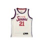 Men's Philadelphia 76ers Joel Embiid #21 White Hardwood Classics Finished Swingman Jersey Men's Philadelphia 76ers Joel Embiid #21 White Hardwood Classics Finished Swingman Jersey