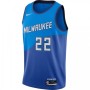 Men's Milwaukee Bucks Khris Middleton #22 Nike Blue 2020/21 Swingman Player Jersey – City Edition Men's Milwaukee Bucks Khris Middleton #22 Nike Blue 2020/21 Swingman Player Jersey – City Edition