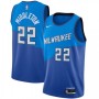 Men's Milwaukee Bucks Khris Middleton #22 Nike Blue 2020/21 Swingman Player Jersey – City Edition Men's Milwaukee Bucks Khris Middleton #22 Nike Blue 2020/21 Swingman Player Jersey – City Edition