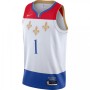 Men's New Orleans Pelicans Zion Williamson #1 Nike White 2020/21 Swingman Jersey - City Edition Men's New Orleans Pelicans Zion Williamson #1 Nike White 2020/21 Swingman Jersey - City Edition