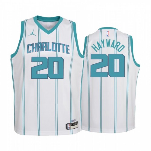 Men's Charlotte Hornets Hayward #20 Jordan Brand White 20/21 Swingman Jersey - Association Edition Men's Charlotte Hornets Hayward #20 Jordan Brand White 20/21 Swingman Jersey - Association Edition