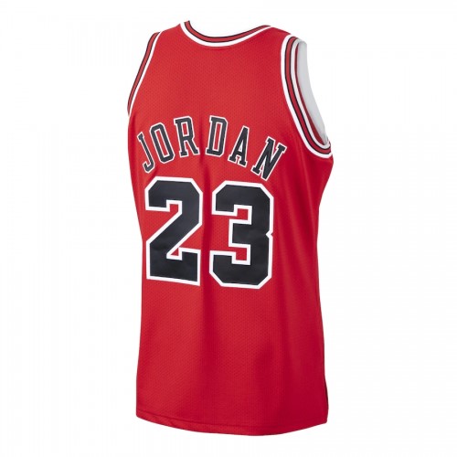 Men's Chicago Bulls Michael Jordan #23 Throwback Red 1997-98 Hardwood Classics Player Jersey Men's Chicago Bulls Michael Jordan #23 Throwback Red 1997-98 Hardwood Classics Player Jersey