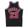 Men's Chicago Bulls Michael Jordan #23 Throwback Black 1997-98 Hardwood Classics Player Jersey