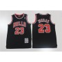 Men's Chicago Bulls Michael Jordan #23 Throwback Black 1997-98 Hardwood Classics Player Jersey