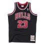 Men's Chicago Bulls Michael Jordan #23 Throwback Black 1997-98 Hardwood Classics Player Jersey