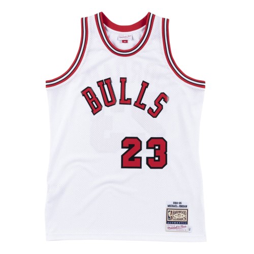 Men's Chicago Bulls Michael Jordan #23 Throwback White 1984-85 Hardwood Classics Player Jersey Men's Chicago Bulls Michael Jordan #23 Throwback White 1984-85 Hardwood Classics Player Jersey