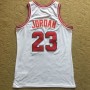 Men's Chicago Bulls Michael Jordan #23 Throwback White 1984-85 Hardwood Classics Player Jersey Men's Chicago Bulls Michael Jordan #23 Throwback White 1984-85 Hardwood Classics Player Jersey