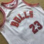 Men's Chicago Bulls Michael Jordan #23 Throwback White 1984-85 Hardwood Classics Player Jersey Men's Chicago Bulls Michael Jordan #23 Throwback White 1984-85 Hardwood Classics Player Jersey