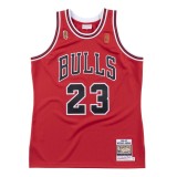 Men's Chicago Bulls Michael Jordan #23 Throwback Red 1996-97 Hardwood Classics Player Jersey