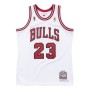 Men's Chicago Bulls Michael Jordan #23 Throwback White 1996-97 Hardwood Classics Player Jersey Men's Chicago Bulls Michael Jordan #23 Throwback White 1996-97 Hardwood Classics Player Jersey