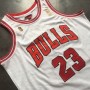 Men's Chicago Bulls Michael Jordan #23 Throwback White 1996-97 Hardwood Classics Player Jersey Men's Chicago Bulls Michael Jordan #23 Throwback White 1996-97 Hardwood Classics Player Jersey