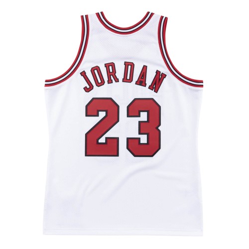 Men's Chicago Bulls Michael Jordan #23 Throwback White 1996-97 Hardwood Classics Player Jersey Men's Chicago Bulls Michael Jordan #23 Throwback White 1996-97 Hardwood Classics Player Jersey
