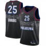 Men's Philadelphia 76ers Ben Simmons #25 Nike Black 2020/21 Swingman Player Jersey–City Edition Men's Philadelphia 76ers Ben Simmons #25 Nike Black 2020/21 Swingman Player Jersey–City Edition