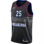 Men's Philadelphia 76ers Ben Simmons #25 Nike Black 2020/21 Swingman Player Jersey–City Edition Men's Philadelphia 76ers Ben Simmons #25 Nike Black 2020/21 Swingman Player Jersey–City Edition