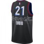 Men's Philadelphia 76ers Joel Embiid #21 Nike Black 2020/21 Swingman Player Jersey – City Edition Men's Philadelphia 76ers Joel Embiid #21 Nike Black 2020/21 Swingman Player Jersey – City Edition