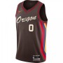 Men's Portland Trail Blazers Damian Lillard #0 Nike Brown 20/21 Swingman Player Jersey–City Edition Men's Portland Trail Blazers Damian Lillard #0 Nike Brown 20/21 Swingman Player Jersey–City Edition