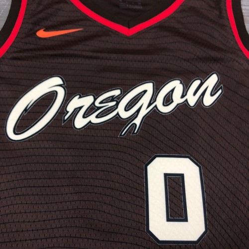 Men's Portland Trail Blazers Damian Lillard #0 Nike Brown 20/21 Swingman Player Jersey–City Edition Men's Portland Trail Blazers Damian Lillard #0 Nike Brown 20/21 Swingman Player Jersey–City Edition