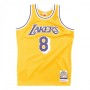 Men's Los Angeles Lakers Kobe Bryant #8 Throwback Yellow 1996-97 Hardwood Classics Jersey Men's Los Angeles Lakers Kobe Bryant #8 Throwback Yellow 1996-97 Hardwood Classics Jersey