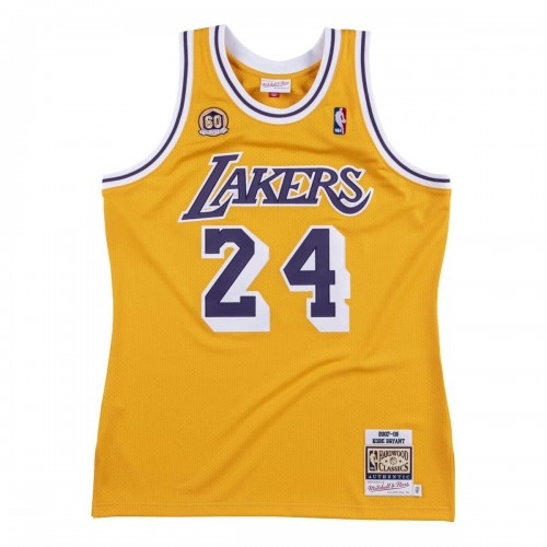 Men's Los Angeles Lakers Kobe Bryant #24 Throwback Yellow 2007-08 Hardwood Classics Jersey Men's Los Angeles Lakers Kobe Bryant #24 Throwback Yellow 2007-08 Hardwood Classics Jersey