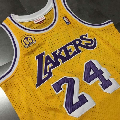 Men's Los Angeles Lakers Kobe Bryant #24 Throwback Yellow 2007-08 Hardwood Classics Jersey Men's Los Angeles Lakers Kobe Bryant #24 Throwback Yellow 2007-08 Hardwood Classics Jersey