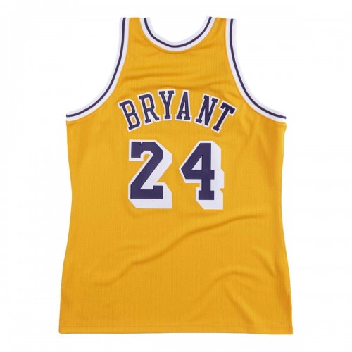 Men's Los Angeles Lakers Kobe Bryant #24 Throwback Yellow 2007-08 Hardwood Classics Jersey Men's Los Angeles Lakers Kobe Bryant #24 Throwback Yellow 2007-08 Hardwood Classics Jersey