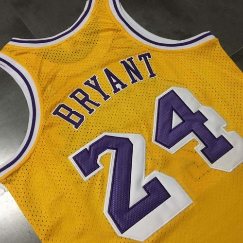 Men's Los Angeles Lakers Kobe Bryant #24 Throwback Yellow 2007-08 Hardwood Classics Jersey Men's Los Angeles Lakers Kobe Bryant #24 Throwback Yellow 2007-08 Hardwood Classics Jersey