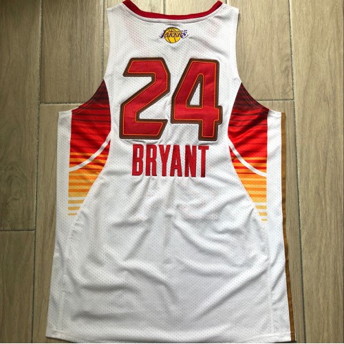 Men's All-Star West 2009 Kobe Bryant #24 White Hardwood Classics Jersey Men's All-Star West 2009 Kobe Bryant #24 White Hardwood Classics Jersey
