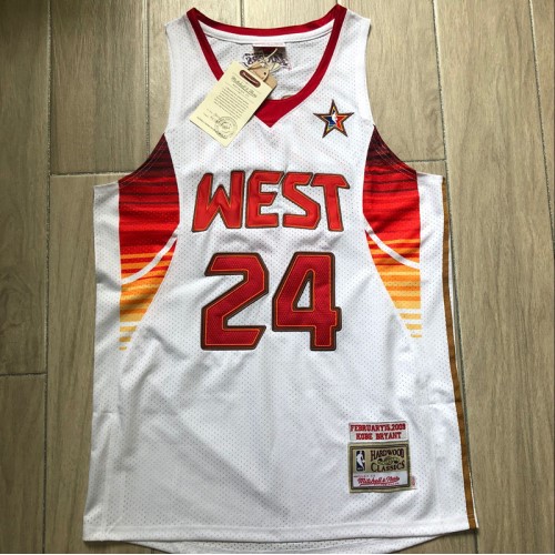 Men's All-Star West 2009 Kobe Bryant #24 White Hardwood Classics Jersey Men's All-Star West 2009 Kobe Bryant #24 White Hardwood Classics Jersey