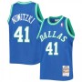 Men's Dallas Mavericks Dirk Nowitzki #41 Throwback Blue 1998-99 Hardwood Classics Jersey Men's Dallas Mavericks Dirk Nowitzki #41 Throwback Blue 1998-99 Hardwood Classics Jersey