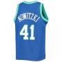 Men's Dallas Mavericks Dirk Nowitzki #41 Throwback Blue 1998-99 Hardwood Classics Jersey Men's Dallas Mavericks Dirk Nowitzki #41 Throwback Blue 1998-99 Hardwood Classics Jersey