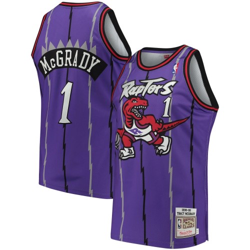 Men's Toronto Raptors Tracy McGrady #1 Throwback Purple 98-99 Hardwood Classics Jersey Men's Toronto Raptors Tracy McGrady #1 Throwback Purple 98-99 Hardwood Classics Jersey