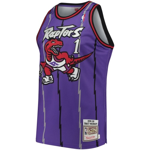 Men's Toronto Raptors Tracy McGrady #1 Throwback Purple 98-99 Hardwood Classics Jersey Men's Toronto Raptors Tracy McGrady #1 Throwback Purple 98-99 Hardwood Classics Jersey