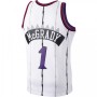 Men's Toronto Raptors Tracy McGrady #1 White 1998-99 Hardwood Classics Swingman Jersey Men's Toronto Raptors Tracy McGrady #1 White 1998-99 Hardwood Classics Swingman Jersey