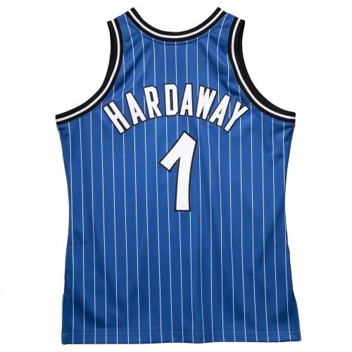 Men's Orlando Magic Anfernee Hardaway #1 Throwback Blue 94-95 Hardwood Classics Jersey Men's Orlando Magic Anfernee Hardaway #1 Throwback Blue 94-95 Hardwood Classics Jersey