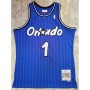 Men's Orlando Magic Anfernee Hardaway #1 Throwback Blue 94-95 Hardwood Classics Jersey Men's Orlando Magic Anfernee Hardaway #1 Throwback Blue 94-95 Hardwood Classics Jersey