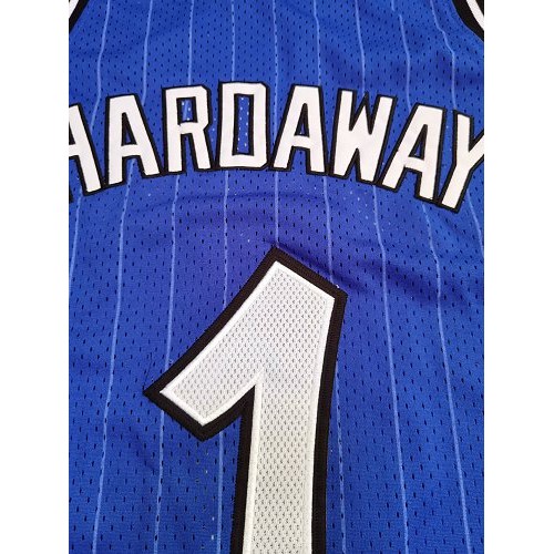 Men's Orlando Magic Anfernee Hardaway #1 Throwback Blue 94-95 Hardwood Classics Jersey Men's Orlando Magic Anfernee Hardaway #1 Throwback Blue 94-95 Hardwood Classics Jersey