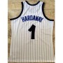 Men's Orlando Magic Anfernee Hardaway #1 Throwback White 93-94 Hardwood Classics Jersey Men's Orlando Magic Anfernee Hardaway #1 Throwback White 93-94 Hardwood Classics Jersey