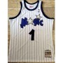 Men's Orlando Magic Anfernee Hardaway #1 Throwback White 93-94 Hardwood Classics Jersey Men's Orlando Magic Anfernee Hardaway #1 Throwback White 93-94 Hardwood Classics Jersey