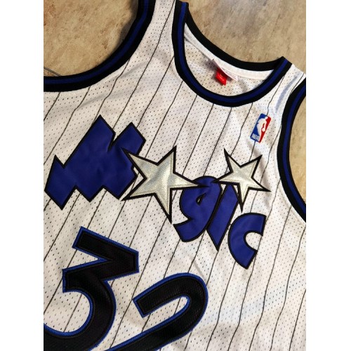 Men's Orlando Magic Shaquille O'Neal #32 Throwback White 93-94 Hardwood Classics Jersey